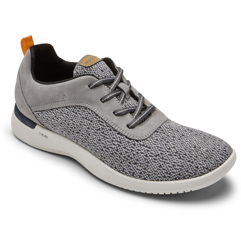 Rockport Mens truFLEX Fly Plain Toe - Sneakers Grey - ECX465780